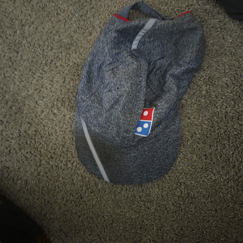 Gray and Red Men's Hat